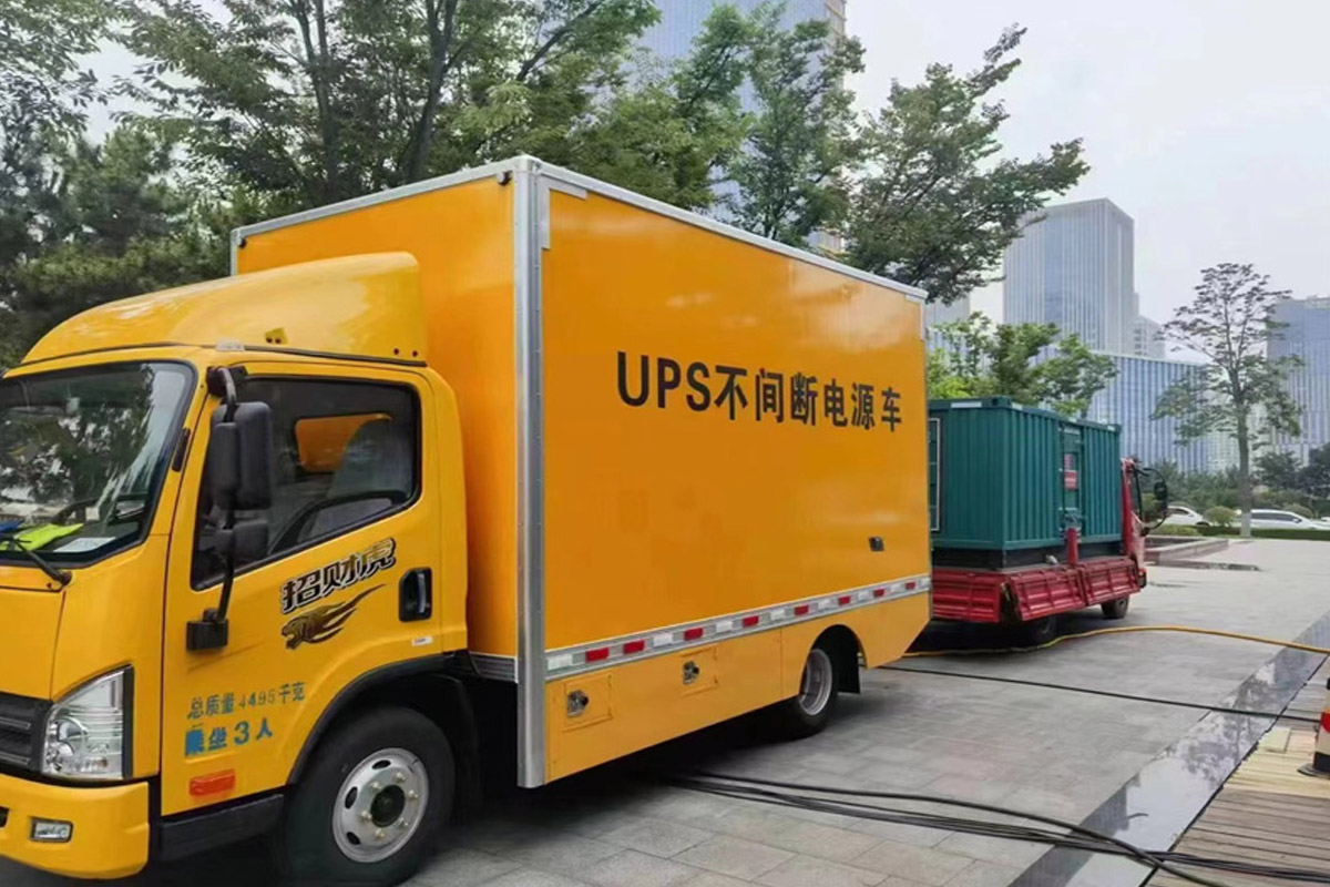 肃宁发电机租赁施工现场