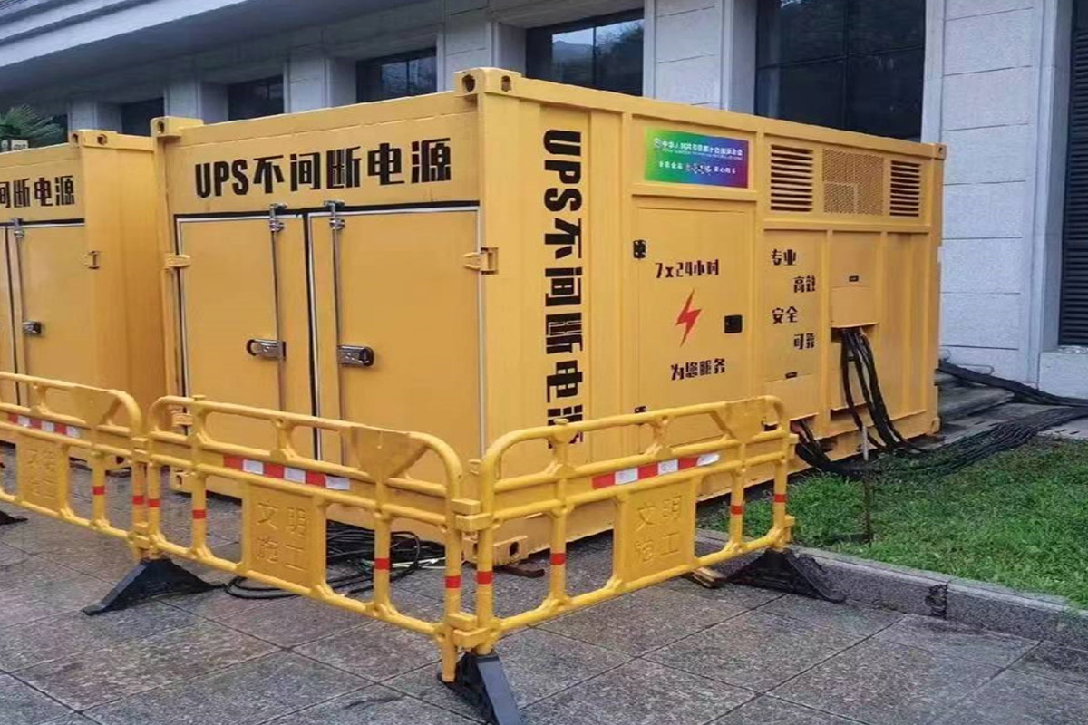 肃宁发电机租赁施工现场